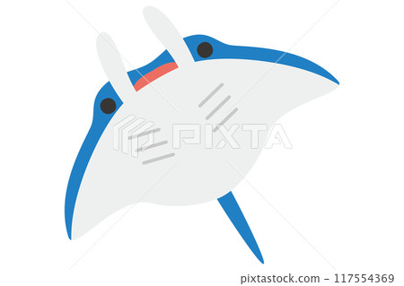 可愛的蝠魟圖 可愛的蝠魟圖 117554369