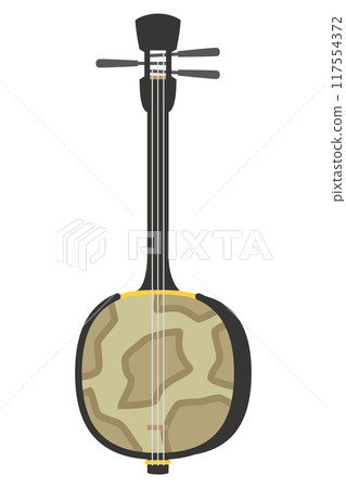 Okinawa sanshin illustration Okinawa sanshin illustration 117554372