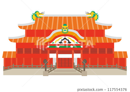 沖繩首里城插圖 沖繩首里城插圖 117554376