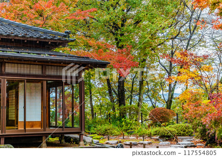 Niigata Maple Garden dyed in autumn colors Niigata Maple Garden dyed in autumn colors 117554805