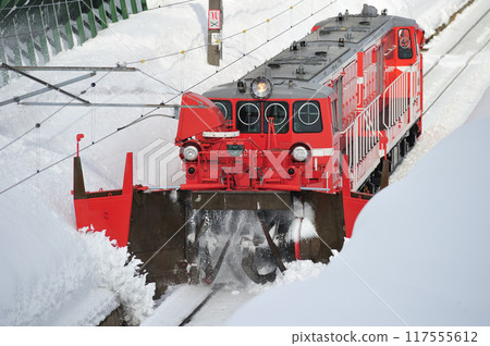 信越本線 日本木關山 JR東日本 DD14-327+DD14-332（長岡） 特別除雪列車特攝 117555612