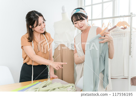 Fashion apparel stylist fashion designer color coordinator 117556195