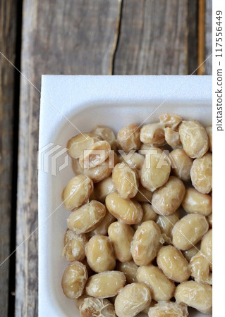 Large-grain natto from Hokkaido in a package - fermented food Large-grain natto from Hokkaido in a package - fermented food 117556449
