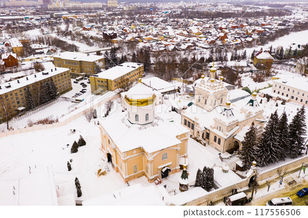 Penza city. Holy Trinity Convent. View from above 117556506