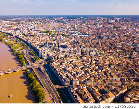 Aerial view of Bordeaux 117556556