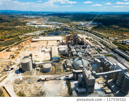 Cement plant in Bunol, Spain 117556582