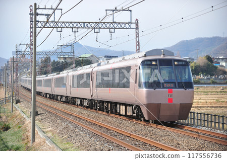 Odakyu Odawara Line Tsurumaki Onsen-Isehara Odakyu 30000 series EXE Hakone Sagami Odakyu Odawara Line Tsurumaki Onsen-Isehara Odakyu 30000 series EXE Hakone Sagami 117556736