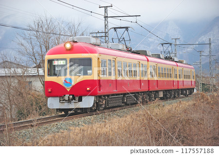Nagano Electric Railway Yashiro Line Matsushiro-Zozanguchi Nagano Electric Railway 2000 Series 2007 D formation Nagano Electric Railway Yashiro Line Matsushiro-Zozanguchi Nagano Electric Railway 2000 Series 2007 D formation 117557188