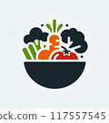 碗裡的蔬菜插圖 117557545