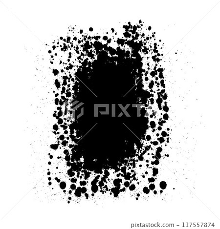 Black grunge ink blots stain Black grunge ink blots stain 117557874