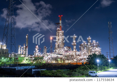 [三重縣] 工廠夜景/四日市工業園區 117558634