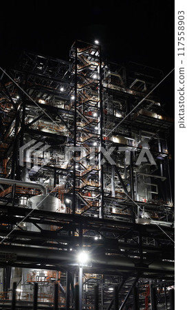 福島縣磐城市「那古總IGCC發電廠」夜景 117558903