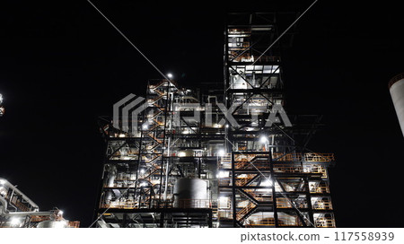 福島縣磐城市「那古總IGCC發電廠」夜景 福島縣磐城市「那古總IGCC發電廠」夜景 117558939