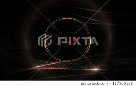 A magnificent composition with an isolated round frame, with a small textured pattern A magnificent composition with an isolated round frame, with a small textured pattern 117560188