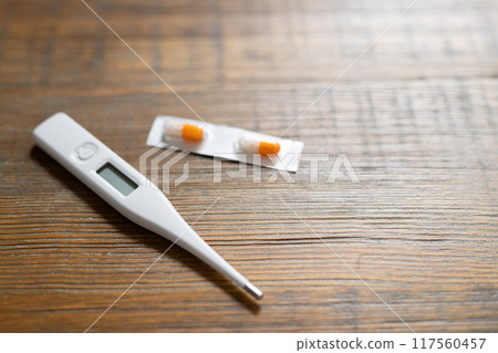 Thermometer and medicine 117560457