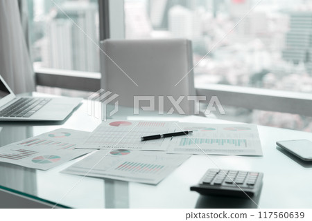 report work desk 117560639