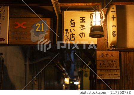 Pontocho in Kyoto night Pontocho in Kyoto night 117560788