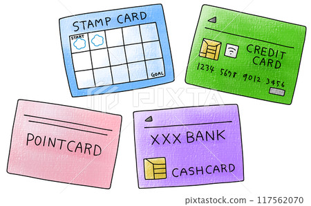 Loose and simple card set - Analog style 117562070