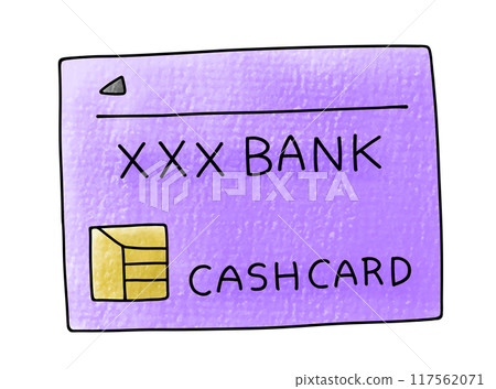 A simple and relaxed cash card in an analog style A simple and relaxed cash card in an analog style 117562071