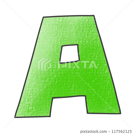 寬鬆簡單的大寫字母“A”起伏版本模擬風格 117562125