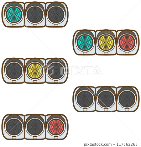 LED traffic signal set 117562263