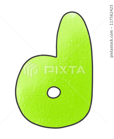 A simple, rounded version of the lowercase alphabet "d" in an analog style A simple, rounded version of the lowercase alphabet "d" in an analog style 117562425
