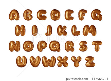3d bronze metallic alphabet balloon set 3d bronze metallic alphabet balloon set 117563201