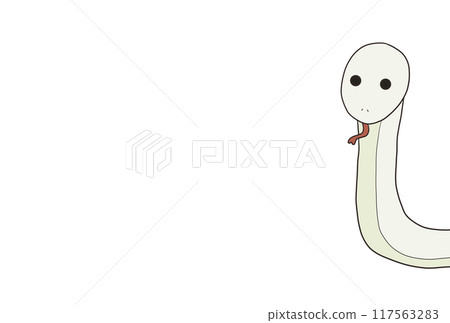 Split-headed snake (white) 117563283