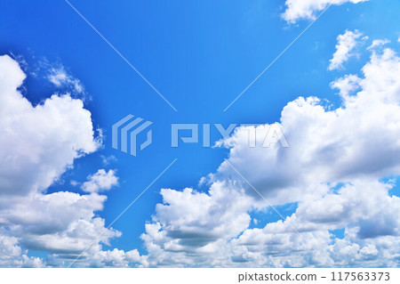 Summer blue sky and clouds Summer blue sky and clouds 117563373