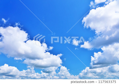 Summer blue sky and clouds Summer blue sky and clouds 117563375