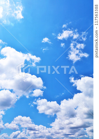 Summer blue sky and clouds 117563388