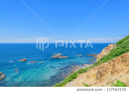 北海道積丹半島島梅海岸 北海道積丹半島島梅海岸 117563530