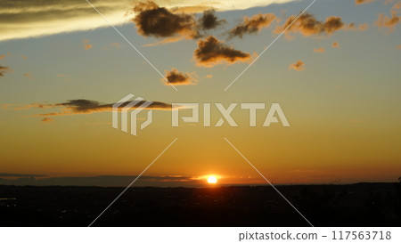 Beautiful sky color after a sudden rain shower. Beautiful sky color after a sudden rain shower. 117563718