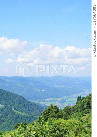 The view from Alp Village, at the end of the ropeway at Yuzawa Kogen The view from Alp Village, at the end of the ropeway at Yuzawa Kogen 117564099