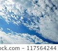 Blue sky and clouds August sky 117564244