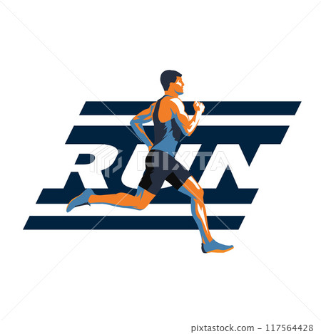Run, running man vector illustration Run, running man vector illustration 117564428