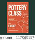 Orange and White Pottery Class Promotion Flyer Design Template 117565137