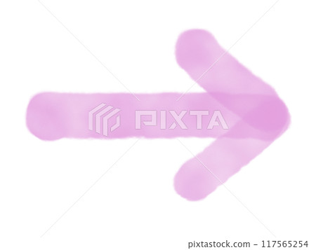 Watercolor style general arrow (pink) Watercolor style general arrow (pink) 117565254