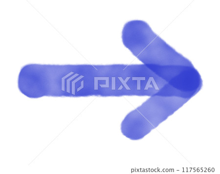 水彩風通用箭頭（藍色） 117565260