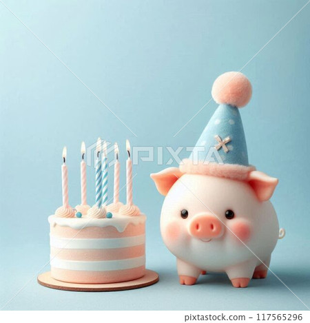 生日蛋糕和小豬 生日蛋糕和小豬 117565296