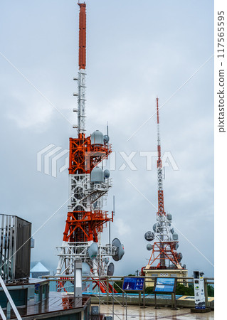 Nagasaki cityscape shrouded in mist and clouds from the Inasayama Observatory [Nagasaki City] 117565595