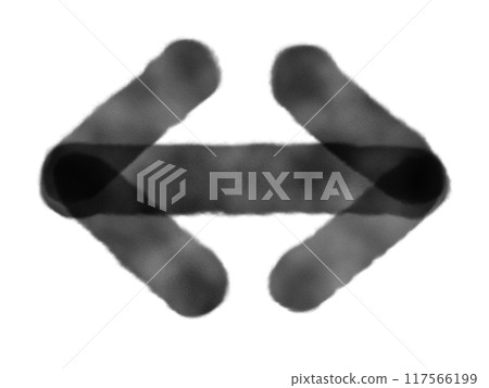 Watercolor arrows pointing in both directions (black) Watercolor arrows pointing in both directions (black) 117566199