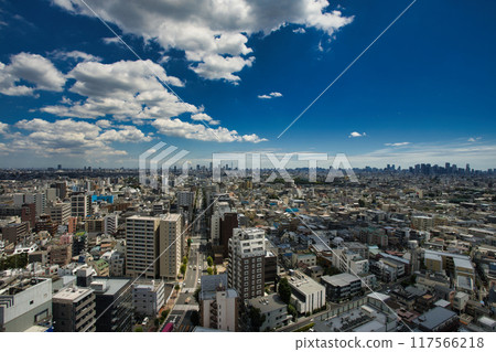 Streets from Nerima ward towards Ikebukuro 117566218