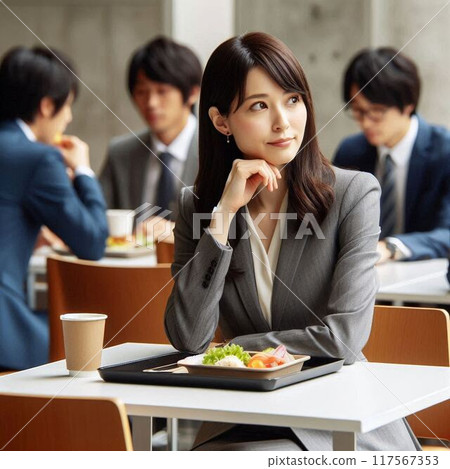 公司食堂一名女員工考慮跳槽 公司食堂一名女員工考慮跳槽 117567353