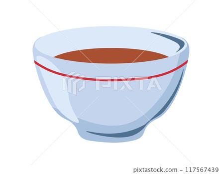 Tea Cup with Red Stripe 117567439