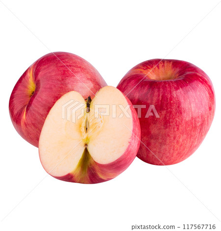 red apple isolated on a white background 117567716