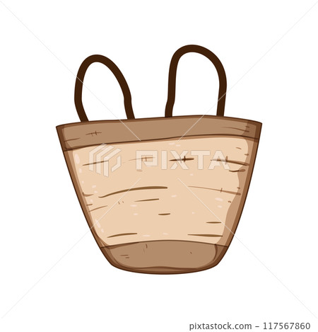 lightweight wicker laundry basket cartoon vector illustration lightweight wicker laundry basket cartoon vector illustration 117567860