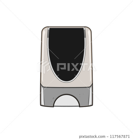 touchless wall soap dispenser cartoon vector illustration 117567871