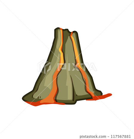 tectonic volcano eruption cartoon vector illustration tectonic volcano eruption cartoon vector illustration 117567881