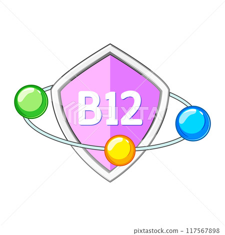 health vitamin shield cartoon vector illustration health vitamin shield cartoon vector illustration 117567898